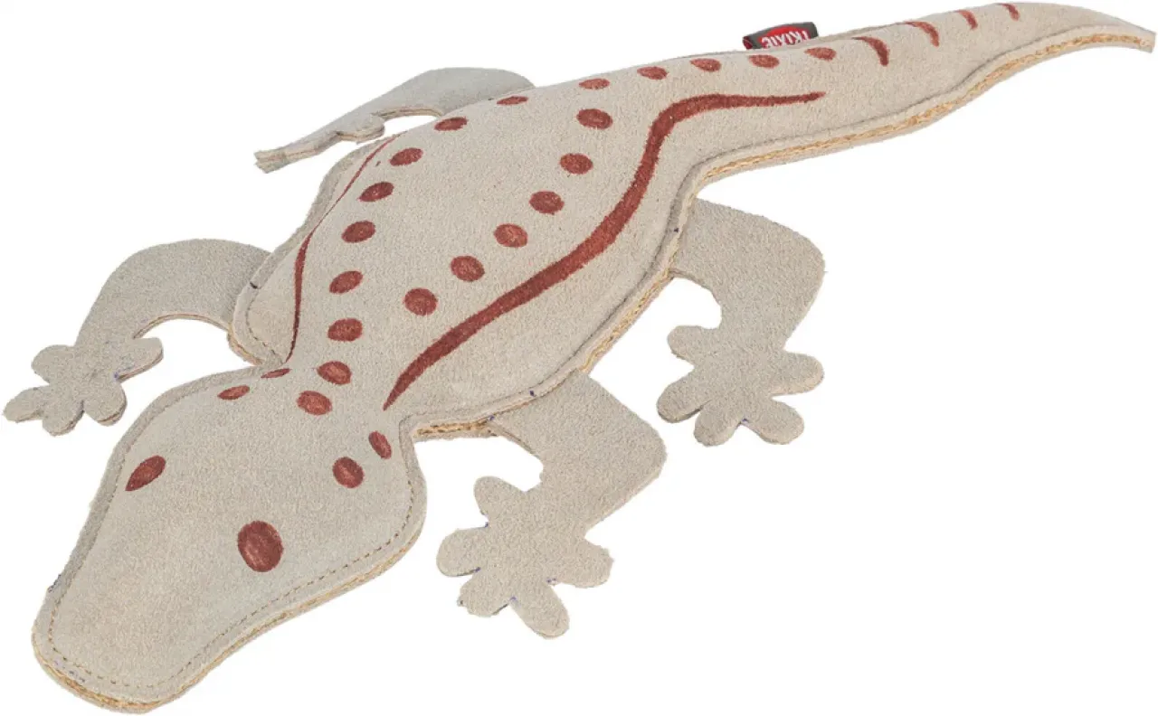 Hundespielzeug Salamander, Leder